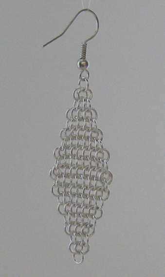 Diamond Chainmaille Earrings